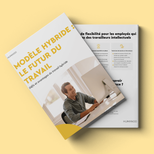 couverture du livre blanc d'humanoo sur le travail hybride en français