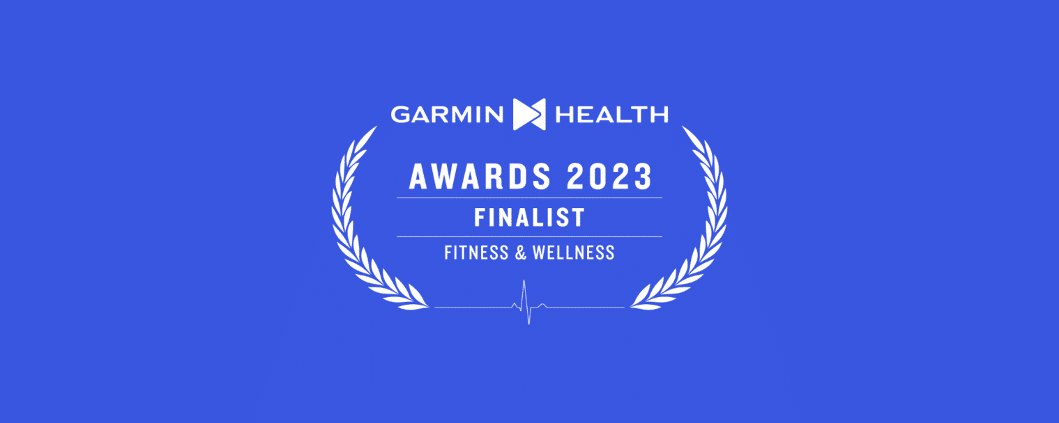 logo Garmin health awards 2023 finalist fitness & wellness